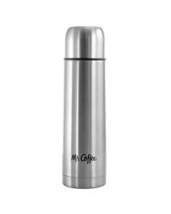 Mr. Coffee Javelin 15.5 Ounce Stainless Steel Double Wall Thermal Travel Bottle in Silver